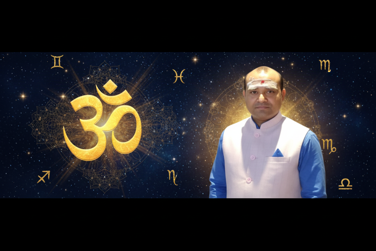 Amrit Jyotish Banner Front Face